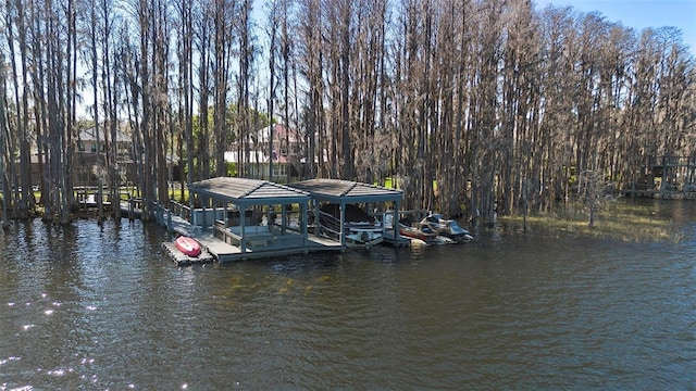 5524 Sail Ct, Orlando, FL 32819 - dock with a water view and boat lift