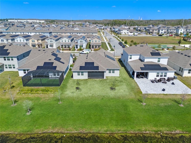 drone / aerial view featuring a residential view