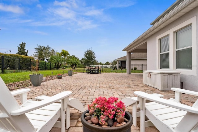 view of patio / terrace with outdoor dining area