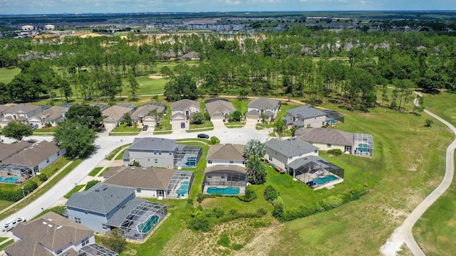 bird's eye view featuring a residential view