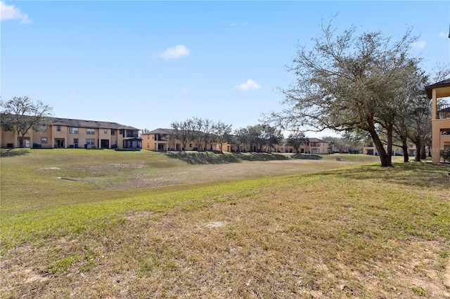 view of yard featuring a residential view