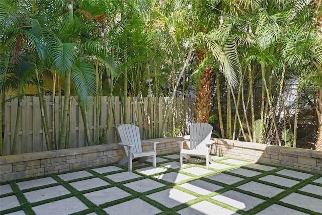 view of patio / terrace with fence