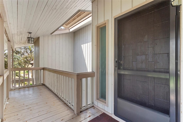 doorway to property with a porch