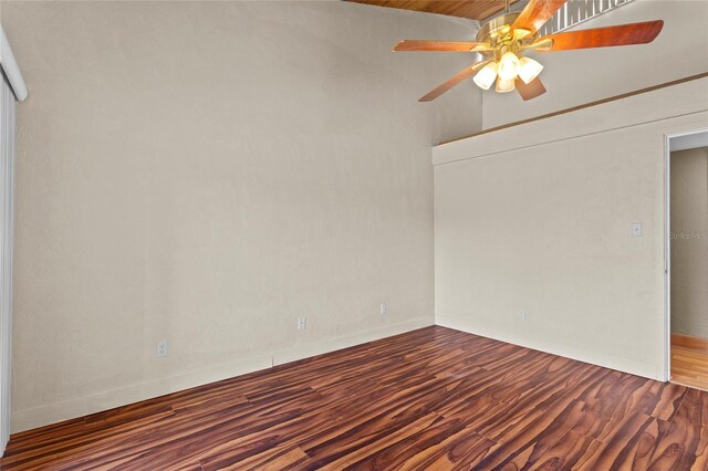 2297 Burnway Rd Unit 2297, Haines City, FL 33844 - unfurnished room with a ceiling fan and wood finished floors
