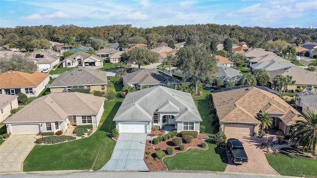 drone / aerial view featuring a residential view