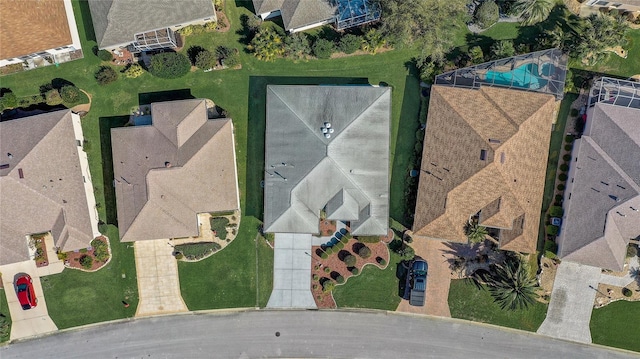 drone / aerial view featuring a residential view