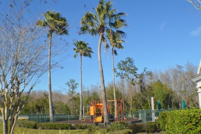 community playground featuring fence