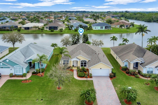 517 S Valencia Cir SW, Vero Beach, FL 32968 - drone / aerial view featuring a residential view and a water view