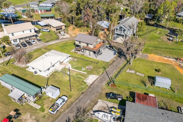 aerial view featuring a residential view