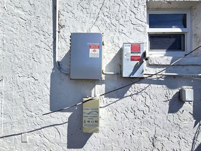 details featuring stucco siding