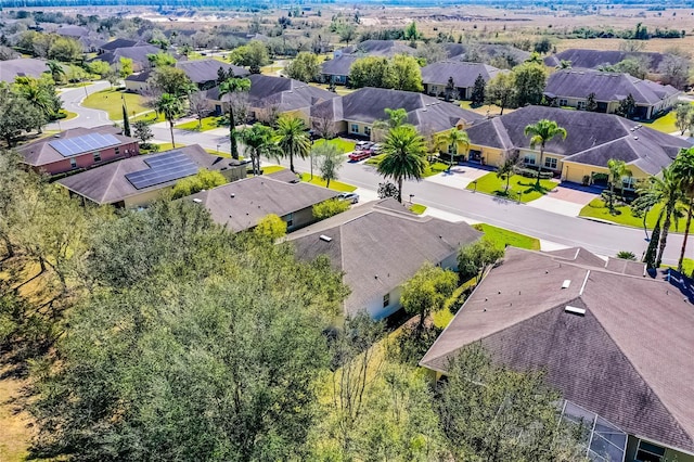 aerial view featuring a residential view