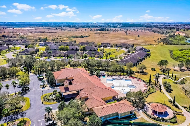 drone / aerial view featuring a residential view