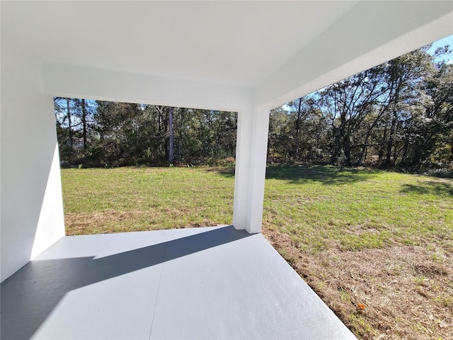 view of yard with a patio