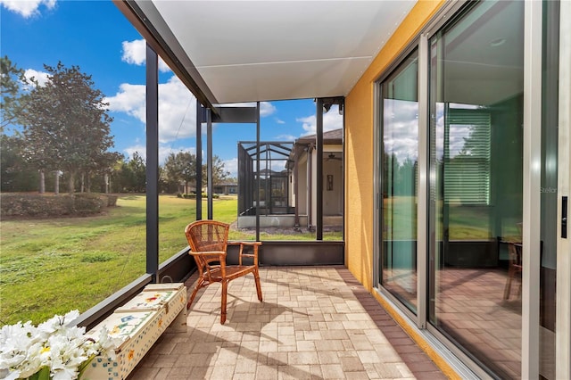 view of sunroom / solarium