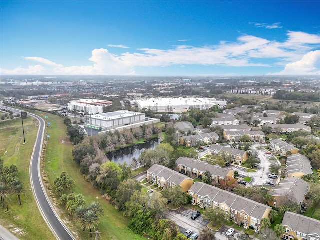 1410 Stockton Dr, Sanford, FL 32771 - drone / aerial view featuring a water view