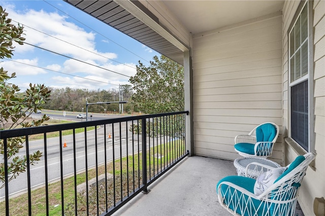 view of balcony