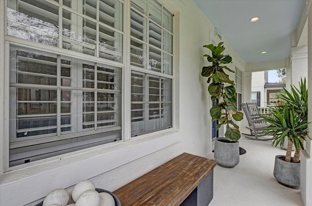 view of patio / terrace with a porch