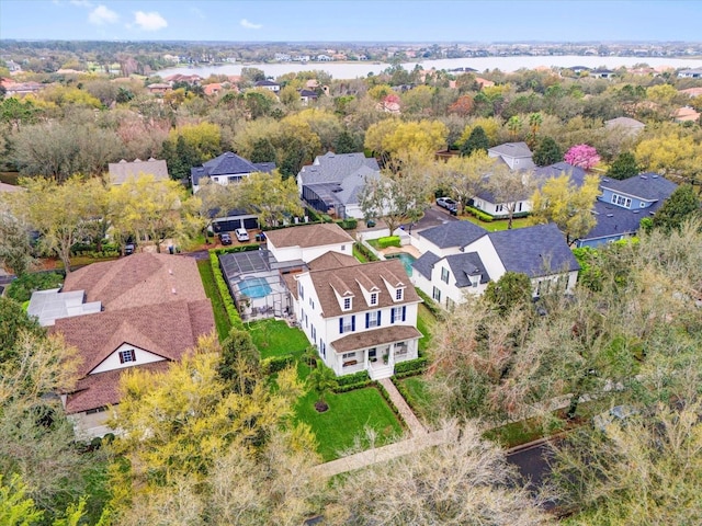 bird's eye view featuring a residential view