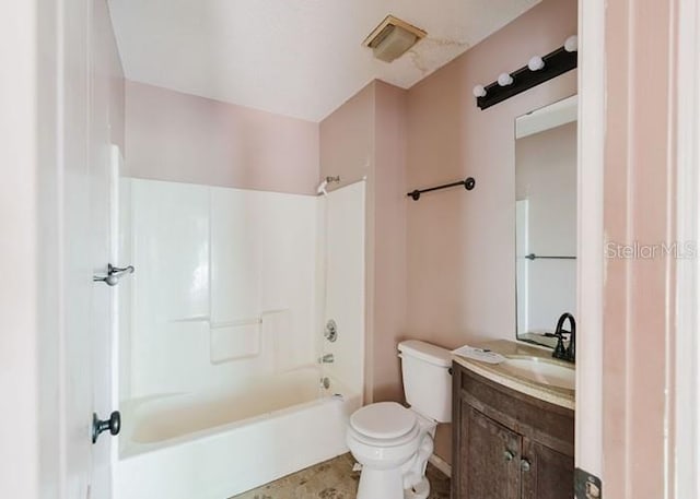 106 Thurston Pl, Crestview, FL 32536 - full bath featuring toilet, vanity, and washtub / shower combination