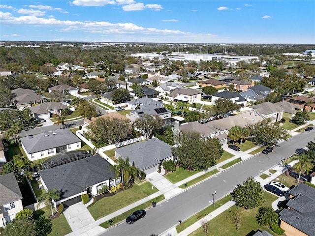 drone / aerial view with a residential view