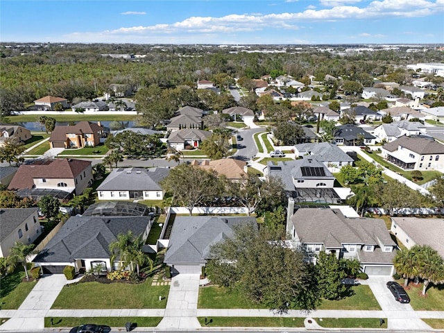 bird's eye view with a residential view