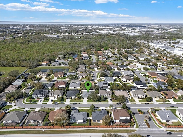 aerial view featuring a residential view