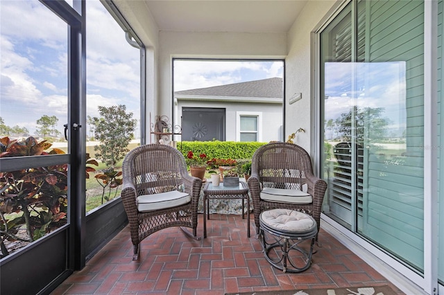 view of sunroom / solarium