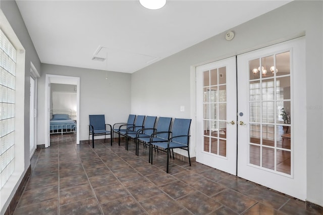44 Capistrano Dr, Ormond Beach, FL 32176 - interior space with visible vents and french doors