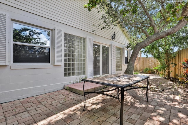 44 Capistrano Dr, Ormond Beach, FL 32176 - view of patio / terrace featuring fence
