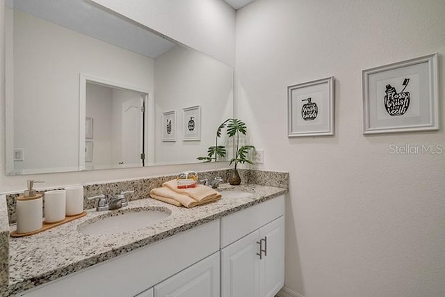 bathroom featuring vanity