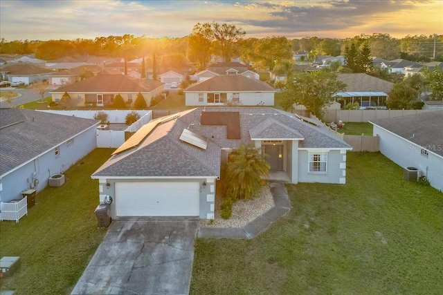 birds eye view of property featuring a residential view