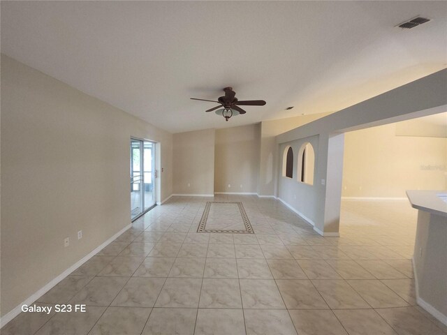 1346 Rolling River Rd, Deland, FL 32720 - empty room with ceiling fan and baseboards