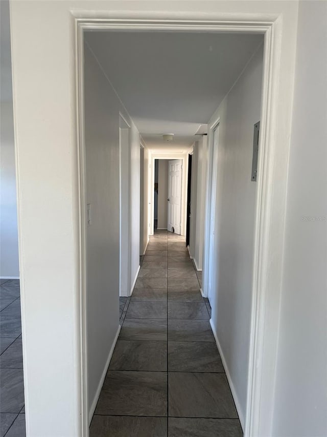 corridor with baseboards