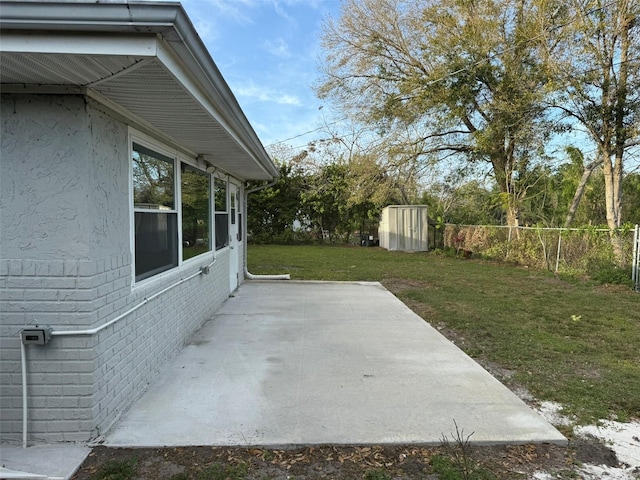 view of patio with fence