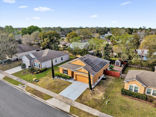 drone / aerial view featuring a residential view