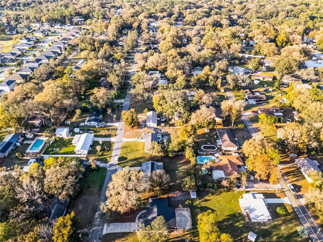 aerial view featuring a residential view