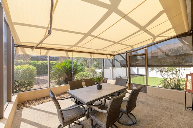 sunroom / solarium featuring plenty of natural light