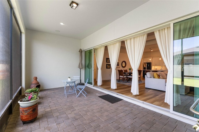 view of sunroom / solarium