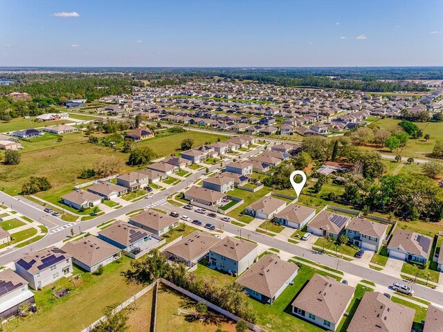 bird's eye view featuring a residential view