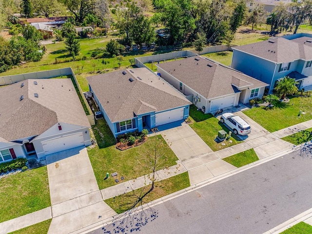 bird's eye view featuring a residential view