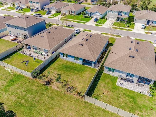 birds eye view of property featuring a residential view