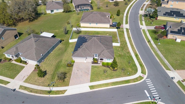 bird's eye view featuring a residential view