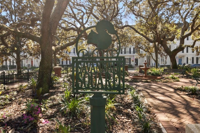 surrounding community with fence