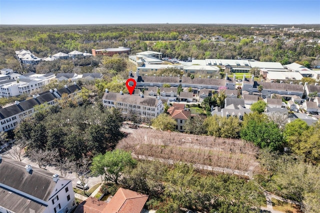 drone / aerial view with a residential view