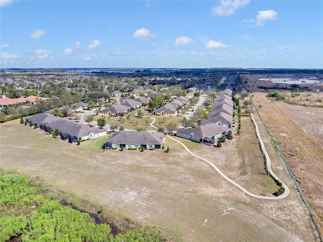 drone / aerial view with a residential view