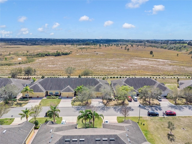 drone / aerial view with a residential view