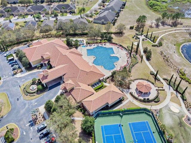 birds eye view of property featuring a residential view