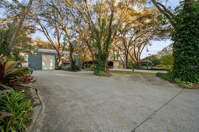 view of street with driveway