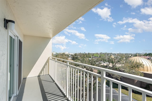 view of balcony