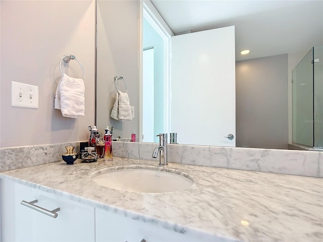 bathroom with vanity